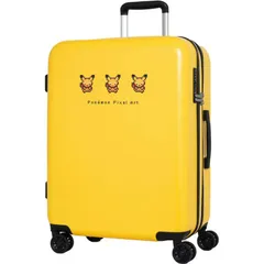 【新品 未使用 未開梱】ポケモン　ピクセルアート キャリーケース イエロー [TSAロック搭載 /約59(拡張時約68)L /3泊～5泊]　PK-0881-56-YEのサムネイル