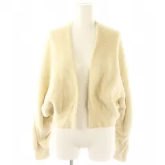 ココディール COCO DEAL 22AW ショートフェザーニットガウン カーディガン 2 ベージュ /MF ■OS