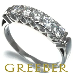 ミキモト リング ダイヤ ダイヤモンド 0.68ct 5P 17号 Pt950 #168751  