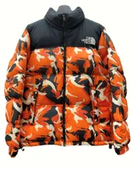 ヌプシ ダウンジャケット THE NORTH FAC 復刻タグ オレンジ 希少 ヌプシ ダウンジャケット THE NORTH FAC 復刻タグ オレンジ 希少