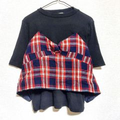 earth music&ecology 半袖シャツ 個性的 可愛い 黒 ブラック