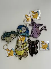【未使用】ポケットモンスター キラキラキーホルダー5個セット
