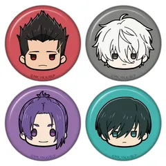 ブルーロック 馬狼&凪&玲王&凛 ちゅるキャラミニ缶バッジ 4個セットB ブルロ 新品 未開封品 公式商品 正規品 【アズメーカー】のサムネイル
