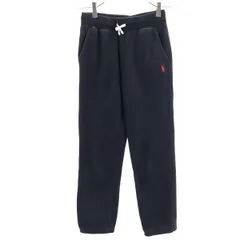 ポロラルフローレン スウェットパンツ S（8） 黒系 POLO RALPH LAUREN ロゴ刺繍 キッズ 【中古】  【230512】