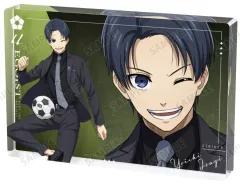 【中古】アクリルスタンド・アクリルパネル 潔世一 描き下ろし スーツモデルver. アクリルブロック 「ブルーロック」