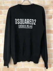 新品◆DSQUARED2◆モノグラムロゴ柄 サマーニットセーター ブラック 新品◇DSQUARED2◇モノグラムロゴ柄 サマーニットセーター ブラック