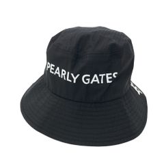 PEARLY GATES パーリーゲイツ 2022年モデル レインハット 総柄 ブラック系 FR [240101243117] ゴルフウェア ストスト