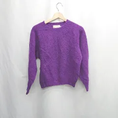 ◇ ⊇ BEAUTY & YOUTH ビューティアンドユース UNITED ARROWS 無地 長袖 ニットセーター サイズ36 パープル系 レディース E  【1505220008137】