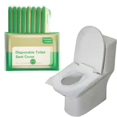 Alpha Depot 便座シート 使い捨て 流せる 携帯 旅行 公衆トイレ おまるシート 便座カバー コンパクト 補助便座シート 外出 出張 防災 災害【10枚入りパック×10個(100枚)】 