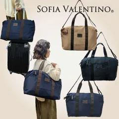 【キャリーオン対応2WAYボストンバッグ】ソフィアバレンティノ SOFIA VALENTINO レディース トートバッグ 軽量 撥水 ショルダー付き 旅行 トラベルバッグ シンプルデザイン 49F7-00