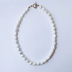 【8〜9mm】淡水バロックパールネックレス