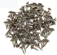 【人気商品】ステープルズ スタッズ ピン たいこ鋲 太鼓鋲 飾り鋲 手工芸品釘 装飾用 丸型 100PCS ドームヘッド 引き出し キャビネット 室内装飾(6*12MM)