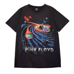 Mサイズ 古着 ROCKVOLUTION PINK FLOYD バンドTシャツ 両面プリント ブラック
