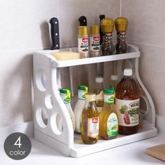 調味料スタンド 調味料ラック スパイスラック 壁面収納 ダブル 二段 ナイフホルダー キッチン収納 台所収納 キッチン用品 台所用品 キッチンスタンド
