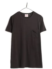 【お得なクーポン配布中!】 リーバイス ポケット付き 無地 半袖 Tシャツ メンズ XL / 古着 LEVIS ポケT シングルステッチ ブラック 大きいサイズ コットン ステッチ 黒