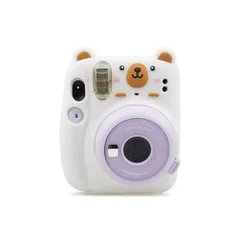 【数量限定】mini11専用ケース instax シリコカバー mini11ケース、FUJIFILM 柔らかいシリコン素材 チェキ かわいい HIYQIN 保護ケース(可愛い熊)