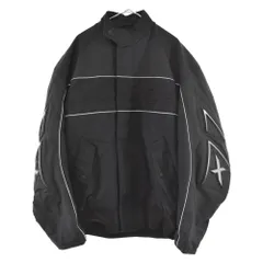 BALENCIAGA (バレンシアガ) 20AW Racing Jacket 626604 TYD32 レーシングジャケット アームシリコン ジップアップジャケット ブラックのサムネイル