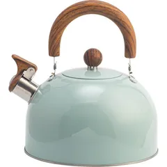 新品 やかん 笛吹きケトル やかん 笛吹き 3L 大容量 湯沸かし ステンレスケトル ティーケトル 木目ハンドル 簡単開閉 ガス火/IH対応 すべての熱 kkklat