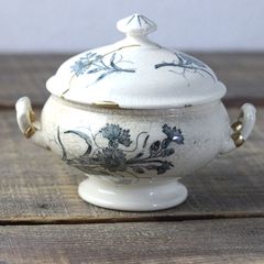 フランスアンティーク陶器激レア！クレイユモントローlinotte