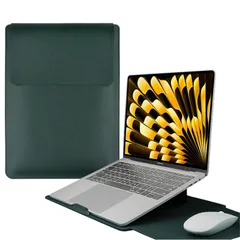 新品 LuFiYa 【3in1】ノートパソコン用スリーブ pcスタンドとマウスパッド付き MacBook Air Pro iPad Apple/Surface Lenovo HP 12/13/13.3/14/15.6/16インチ Laptop 対応 薄型 PU