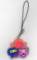 【中古】キーホルダー ござるっち＆ふらわっち きらきらラバーチャーム 「一番くじ たまごっち ～令和で発見!!あのころのお部屋とたまごっち～」 F賞