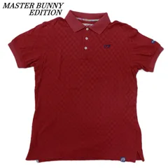 新品タグ付き MASTER BUNNY 赤色 ポロシャツ サイズ50 新品タグ付き MASTER BUNNY 赤色 ポロシャツ サイズ50