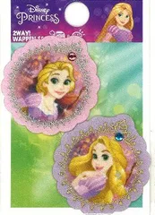 FST-D01Y2136 刺しゅう ワッペン ディズニープリンセス  （ ラプンツェル ピンク＆パープル ) （ ディズニー キャラクターワッペン アップリケ アイロン かわいい おしゃれ マーク )
