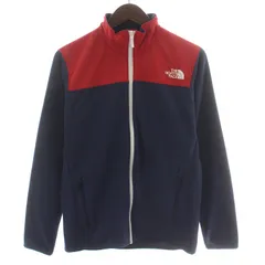 ザノースフェイス THE NORTH FACE マウンテンバーサマイクロジャケット スタンドカラー アウター ジップアップ 切替 S 紺 ネイビー 赤 レッド NL21404 /BB