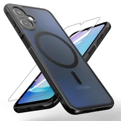 新品 【2025年度 先行発売】YXHH新登場 Galaxy A25 5G 耐衝撃 ケース ガラスフイルム付き (磁気充電可・米軍規格) 薄型 耐衝撃 柔らかい手触り半透明 Galaxy A25 5G 専用 カバー 黄ばみなし 指紋防止 衝撃吸収ポケット内蔵