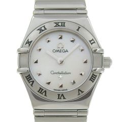 【OMEGA】オメガ コンステレーション ミニ マイチョイス 1561.71 ステンレススチール クオーツ アナログ表示 レディース ホワイトシェル文字盤 腕時計
