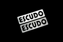 EEE-5-2 ESCUDO 銀黒 アクリル2層 ステッカー スズキ エスクード YE21S TA01 TD54W YD21S TDA4W 2.0 TD01W カスタム 前期 後期 2枚1セット
