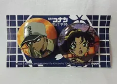 バッジ・ピンズ(キャラクター)　平次＆和葉 缶バッジセットB 「名探偵コナン 迷宮の十字路」 中古】バッジ・ピンズ(キャラクター) 平次＆和葉 缶バッジセット
