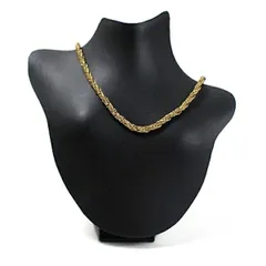 クリスチャンディオール ツイスト ネックレス ゴールドカラー 中古