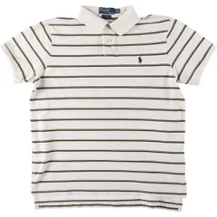 古着 ラルフローレン Ralph Lauren POLO by Ralph Lauren CUSTOM FIT 半袖 ボーダー ポロシャツ メンズL相当/eaa537318