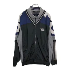 90年代 adidas アディダス トラックジャケット スポーツ ブラック(メンズ D7)中古 古着 V0252