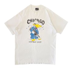 Mサイズ 90s USA製 アヒル マフィア ギャグ ジョーク Tシャツ アニマル ヴィンテージ シングルステッチ 古着 ホワイト