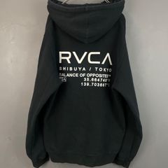 RVCA ルーカ スウェット パーカー フーディー プルオーバー ロプリント ブラック 黒 メンズ