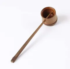 【在庫処分】Yubbuio 茶器/茶道具 柄杓 炉用又は風炉用又は兼用 竹根長柄竹水スプーン花の水やり用茶スプーン、柄杓、ワイン器具、茶器セットアクセサリー (炭化,S)
