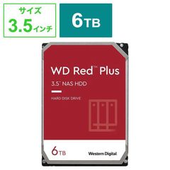 【新品 未使用 未開梱】WESTERN DIGITAL　内蔵HDD SATA接続 WD Red Plus (NAS) 256MB [6TB/3.5インチ] ｢バルク品｣　WD60EFPX