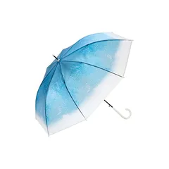 Wpc. 雨傘 [ビニール傘] 旅する喫茶×Wpc. クリームソーダアンブレラ ブルー 長傘 60cm レディース 大きい さくらんぼ チャーム 映え レトロ 純喫茶 おしゃれ 可愛い 女性 PT-TA01-001 0