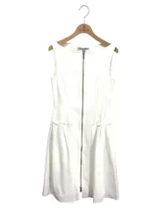 [極美品] FOXEY フォクシーNY ホワイト 半袖ワンピース 40 ドレス 極美品] FOXEY フォクシーNY ホワイト 半袖ワンピース 40 ドレス