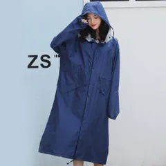☆ ネイビー ☆ Lサイズ ☆ レインコート おしゃれ pmyraincoat002 レインコート レディース メンズ レインウェア コート ウインドブレーカー アウター カッパ 合羽 雨具 自転車 おしゃれ かわいい 通勤 通学 撥水 はっ水 軽量