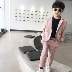 韓国風子供スーツ キッズ スーツ 男の子 フォーマルスーツ　子供服 スーツセット 2点セット ジャケット パンツ フォーマルスーツ カジュアルスーツ 卒園式 入学式 入園式 結婚式 発表会 卒業式 七五三 ピアノ発表会 七五三 演奏会 yuhan01