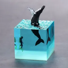 ミニ ナイトライト LED ランプ ライト 照明 USBケーブル付き台 セット クジラ エポキシ樹脂 コンセント スイッチ ON/OFF 青い 光 海 ダイバー かわいい オブジェ ベッドサイド ランプ 寝室 枕元 子供部屋 プレゼント