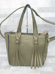 ◇ Ungrid アングリッド 2WAY ショルダーバック トートバック カーキ レディース P  【1407260022374】