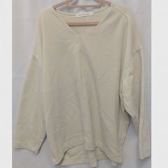 AMERICAN HOLIC アメリカンホリック Vネックポンチコクーンプルオーバー アイボリー Mサイズ 〇◇