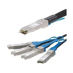 StarTech.com DAC Twinaxブレークアウトケーブル/1m/MSAアンコード/銅線ダイレクトアタッチケーブル/MSA準拠スイッチ対応