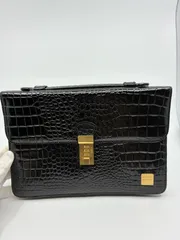 美品】ヴァレンティノマルディーニ ハンドバッグ クロコ型押し