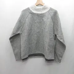 ◇ ⊇ CLASSICALELF 異素材 ハイネック 長袖 プルオーバー サイズM アイボリー グレー系 レディース E  【1501230032155】