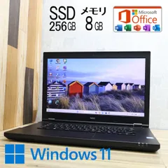 ★美品 高性能6世代i3！SSD256GB メモリ8GB★VK23LA-Y Core i3-6100U Win11 MS Office2019 Home&Business 中古品 ノートパソコン★P88232